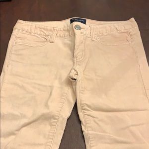 Pink corduroy skinny pants